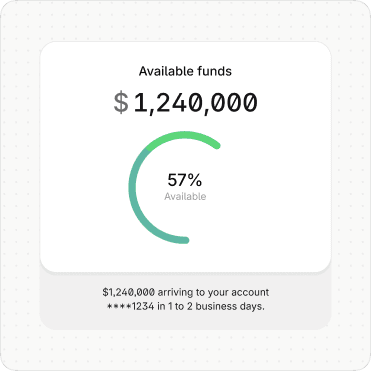Wayflyer client funding and broker commission screen.