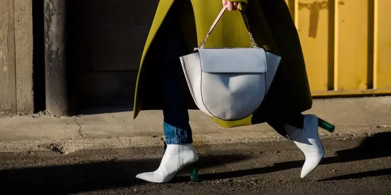Wandler leather goods, including the round Hortensia bag